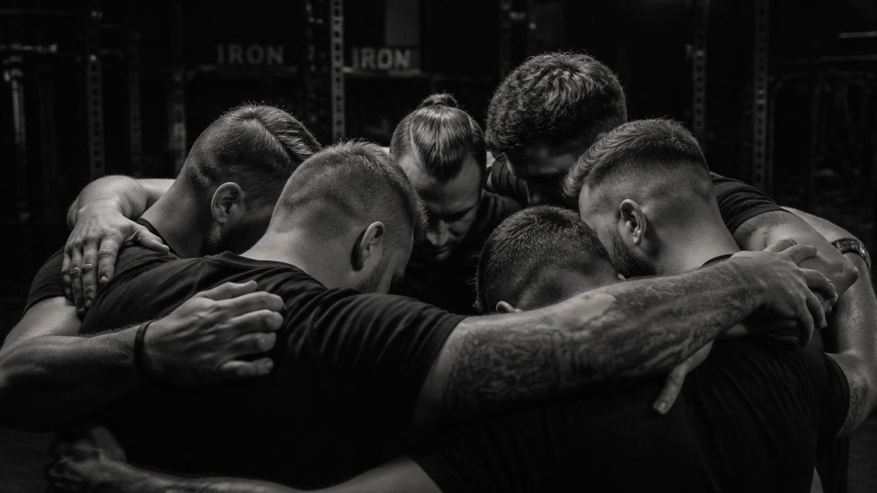 Group of men training together — a brotherhood